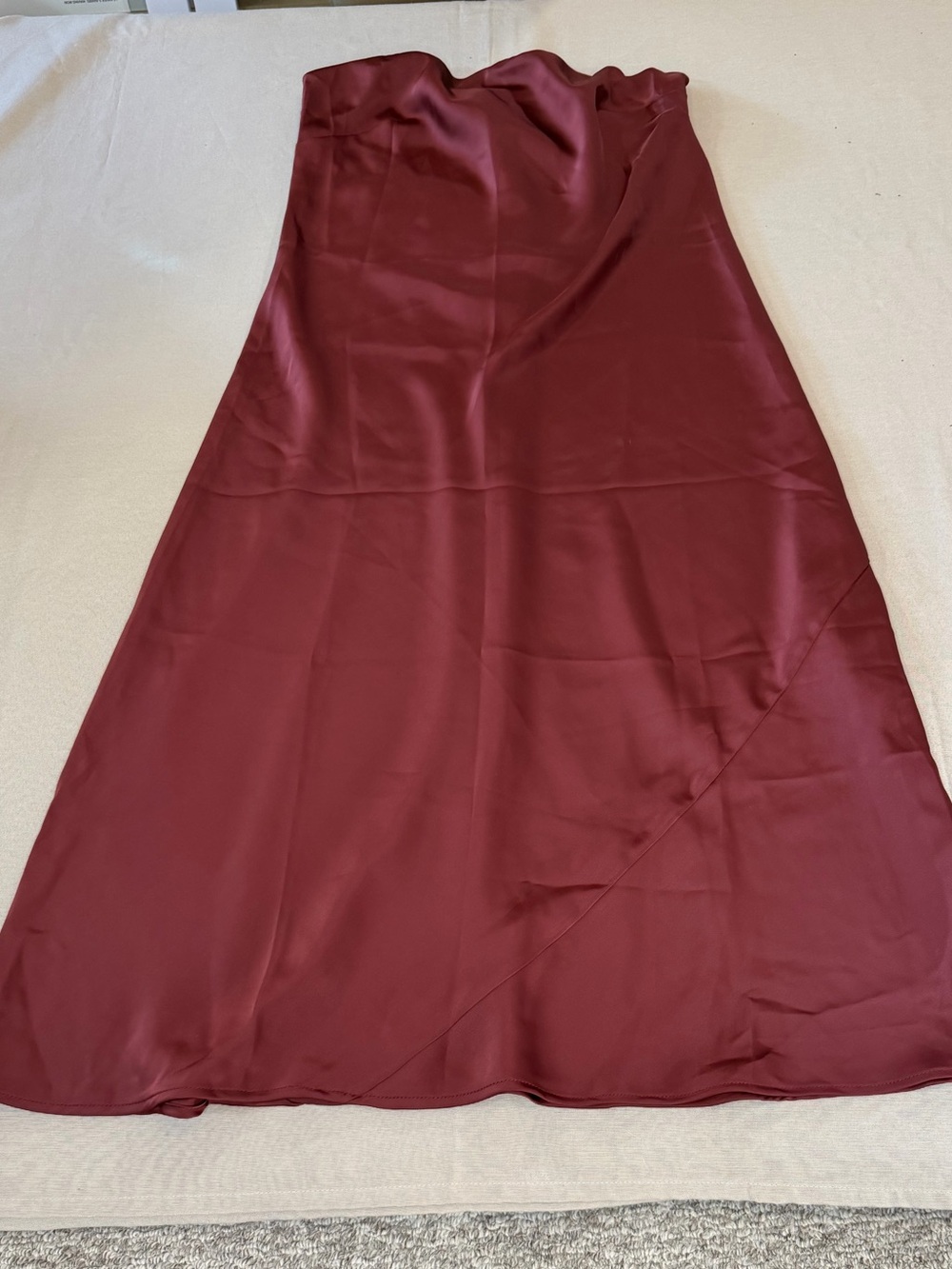 Cupshe Burgundy Strapless Dress